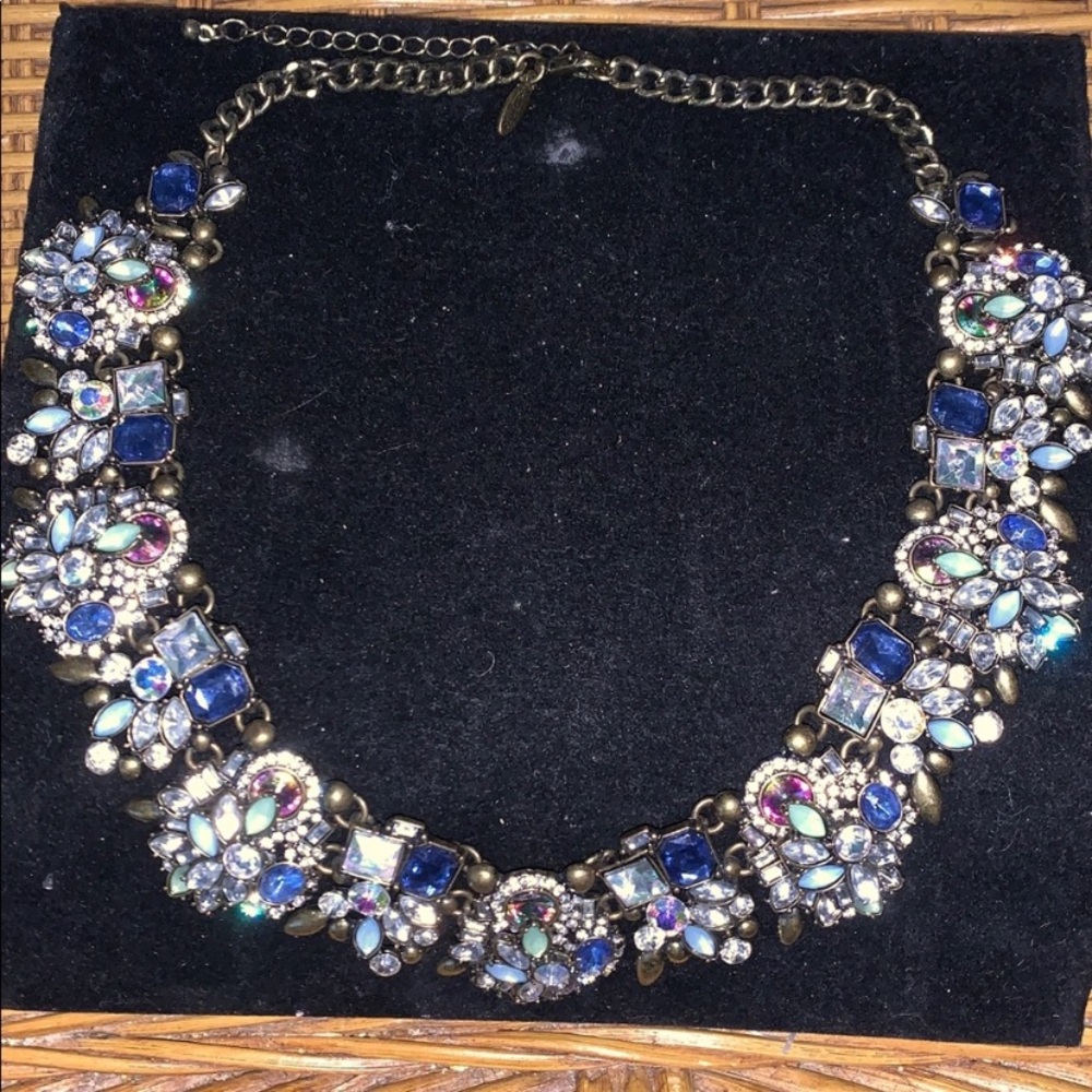 Natasha couture Crystal  Statement Necklace with extender - Picture 8 of 8